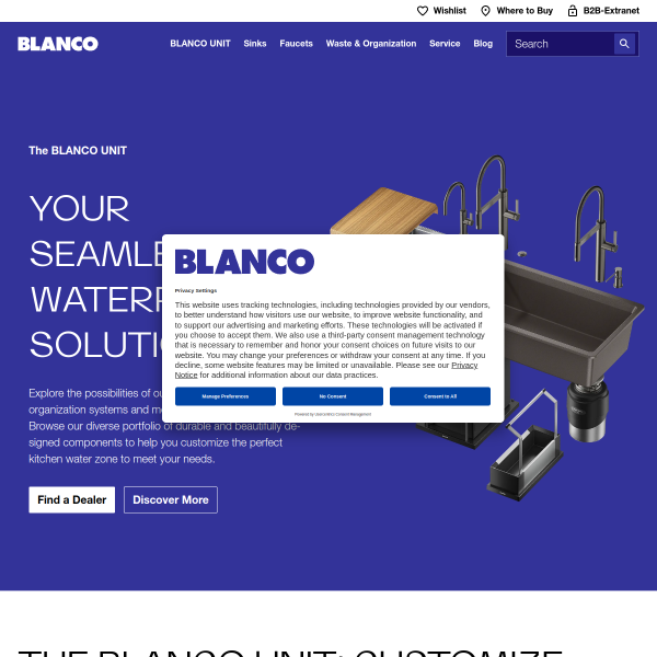 Website preview of Blanco Hardwood - Sawmill and Lumber