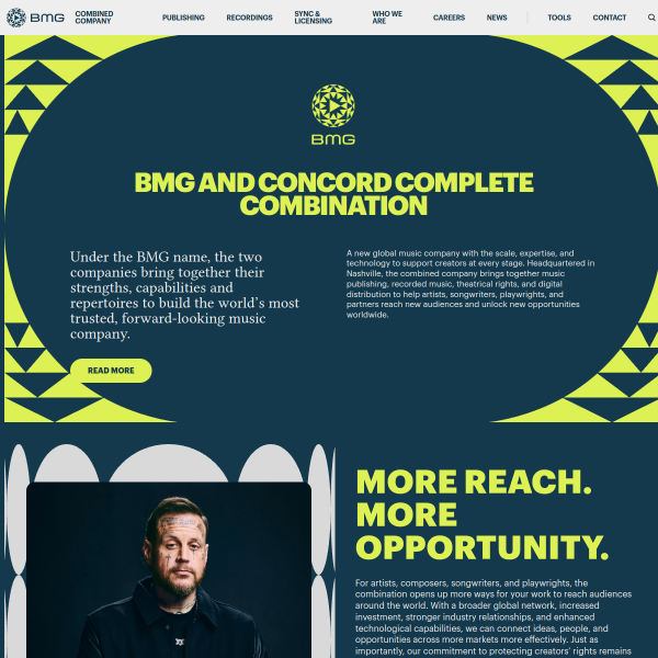 Website preview of bmg security gmbh