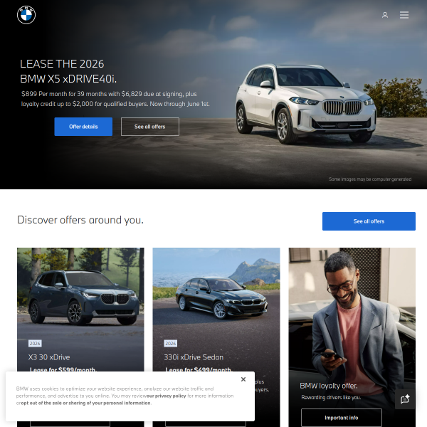 Website preview of BMW German Auto Suvarnabhumi