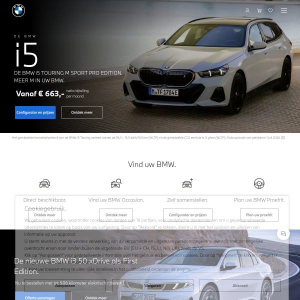 Website preview of BMW Broekhuis Oost