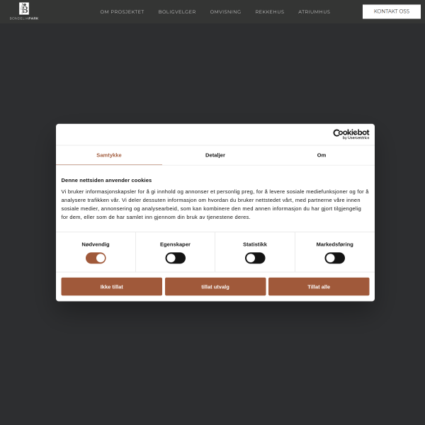Website preview of BONDELIA I BORETTSLAG