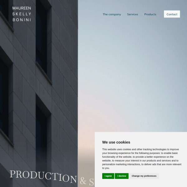Website preview of BONINI PAOLO