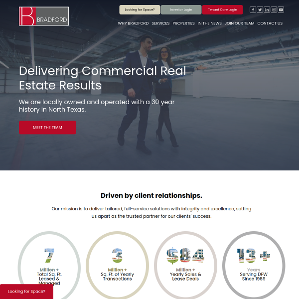 Website preview of BRADFORD HARRELL