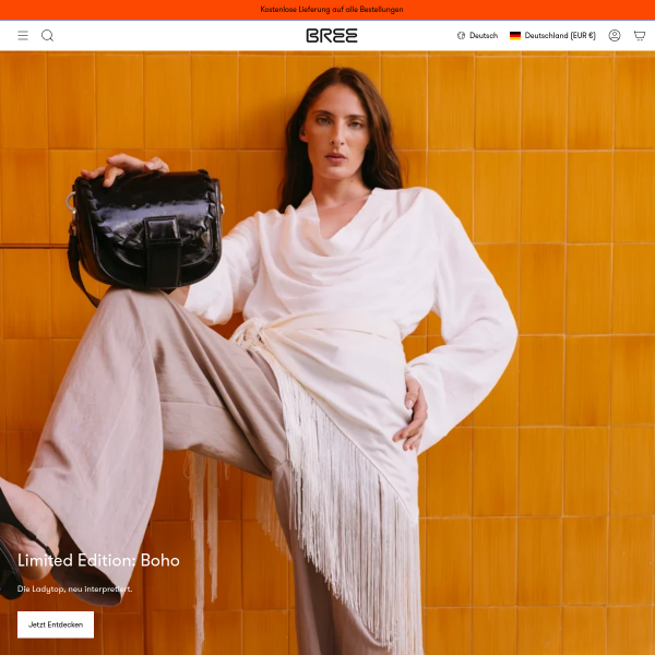 Website preview of BREE HALL