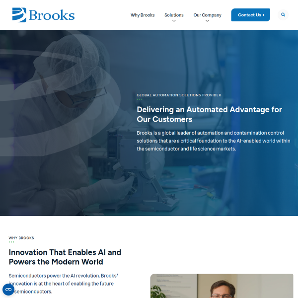 Website preview of BROOKS BECK