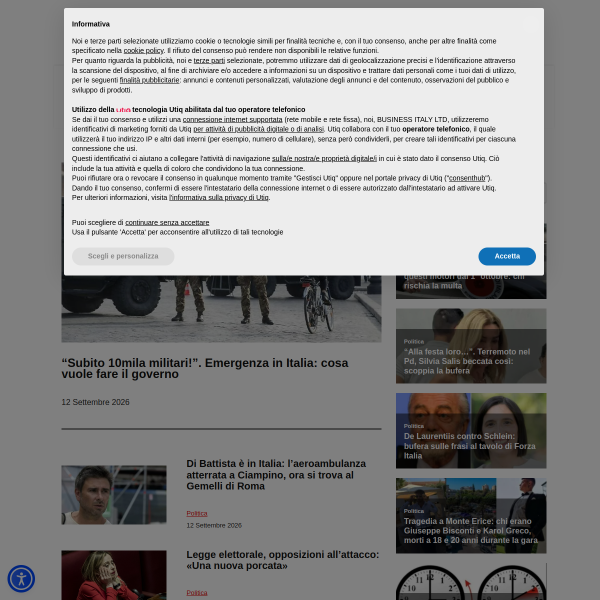 Website preview of BUSINESS SOLUTIONS S.R.L.
