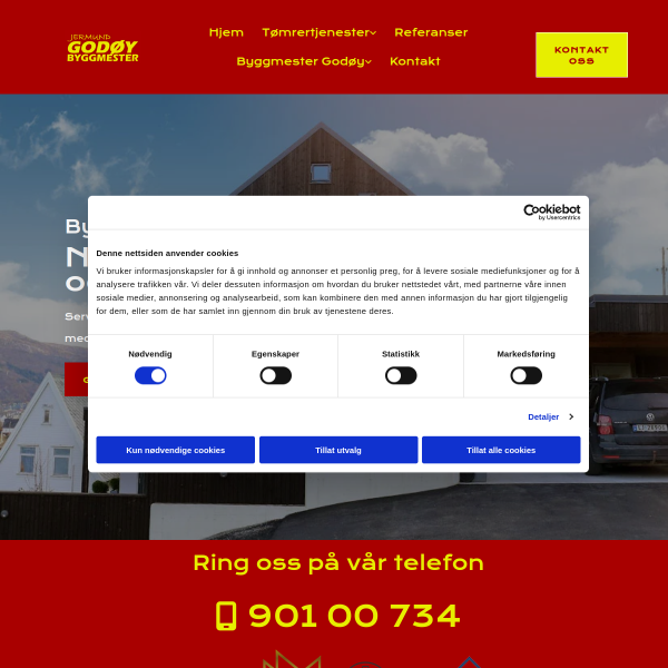 Website preview of BYGGMESTER SÆTHER AS
