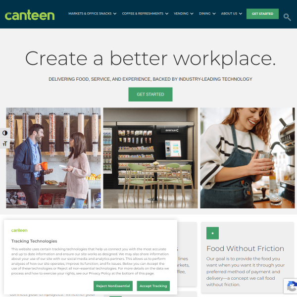 Website preview of Canteen at the food point at Presnya station (p1)