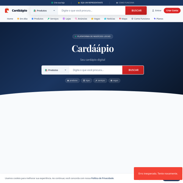 Cardáapio
