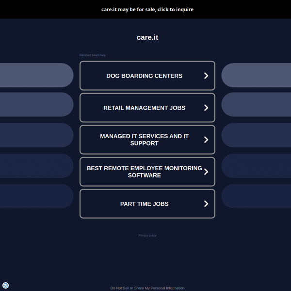 Website preview of CARESA SOCIETA