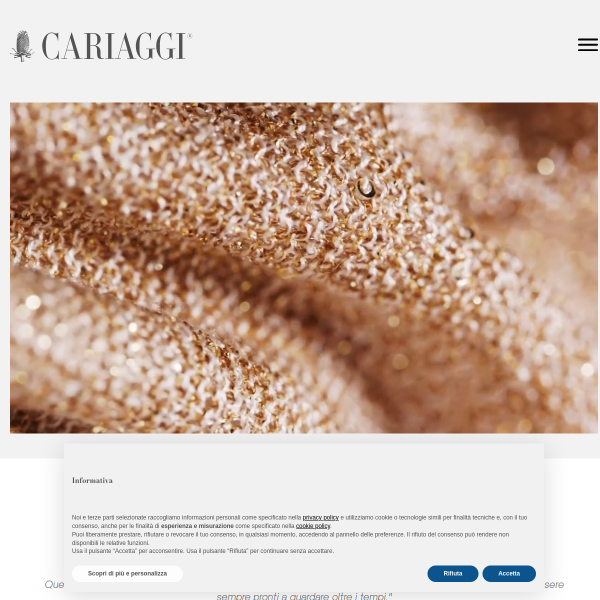 Website preview of CARIAGGI LANIFICIO - SOCIETA