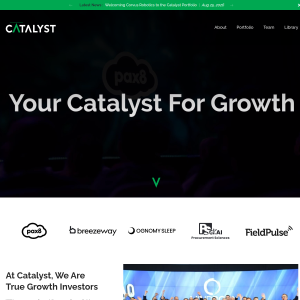 Website preview of CATALYST MARKETING AND COMMUNI