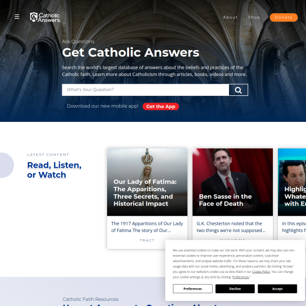 Website preview of Catholic Youth Organization Ghana