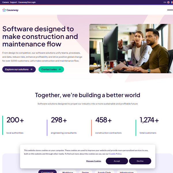 Website preview of Causeway Link