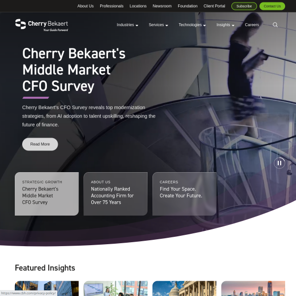 Website preview of cbh travel