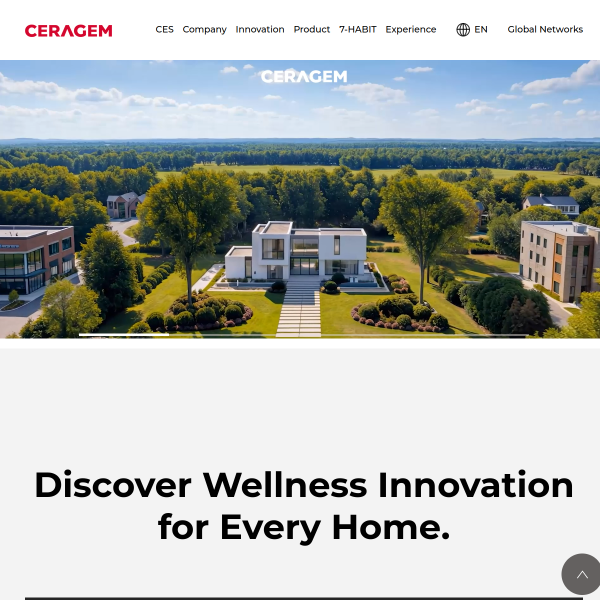 Website preview of Ceragem Nutrición y Bienestar