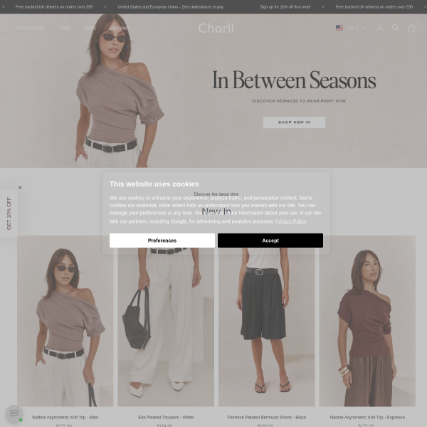 Website preview of Charli & Kate Hair Company