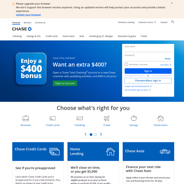 Website preview of Chase Fitness & Spa