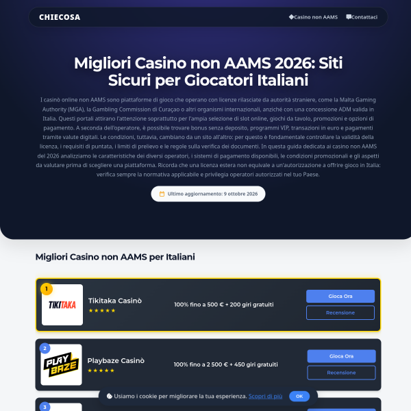 chiecosa.it