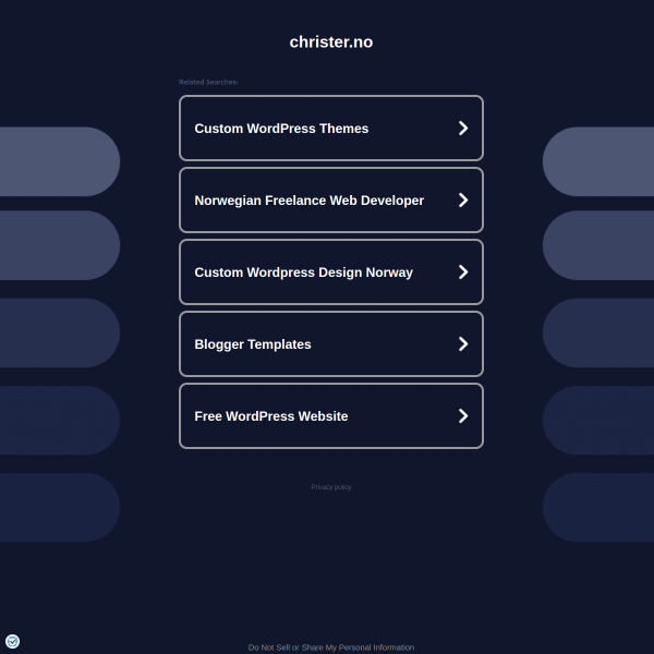 Website preview of CHRISTER BYGGSERVICE AS
