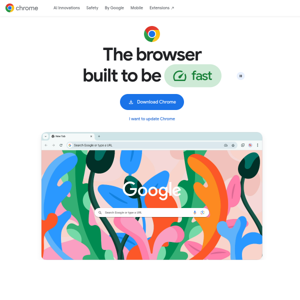 Website preview of Chrome Air Service