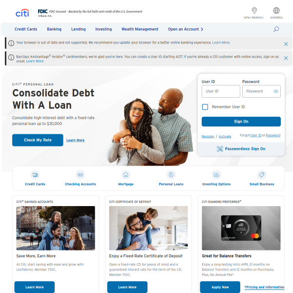 Website preview of CITI INVESTMENT CAPITAL LIMITED