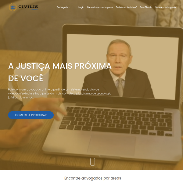 Website preview of Civilis