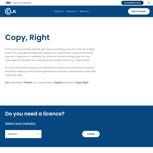 Website preview of CLA GLOBAL LIMITED