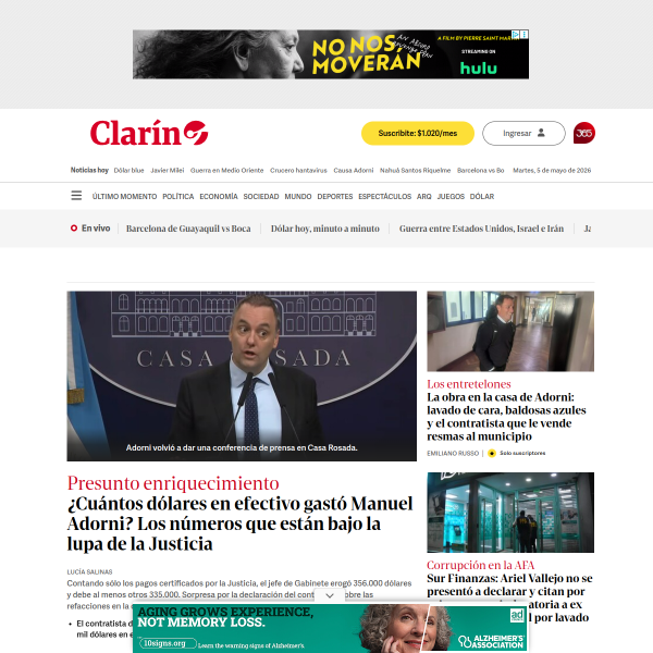 Website preview of CLARIN