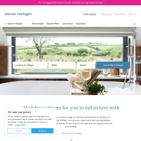 Website preview of CLASSIC YACHT CHARTER LIMITED