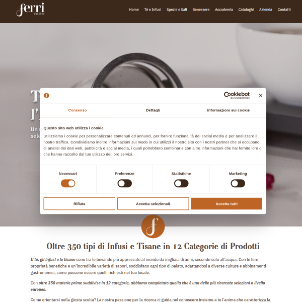 Website preview of COCCOLE QUOTIDIANE S.R.L.
