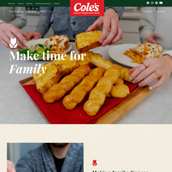 Website preview of Coles