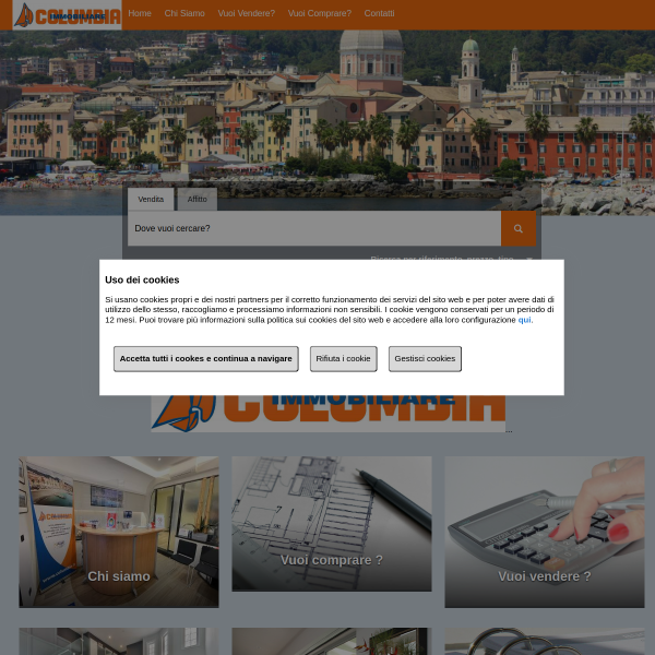 Website preview of COLUMBIA ESA S.R.L.