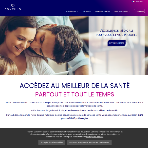 Website preview of Concilio Apostolico de Santa Fe