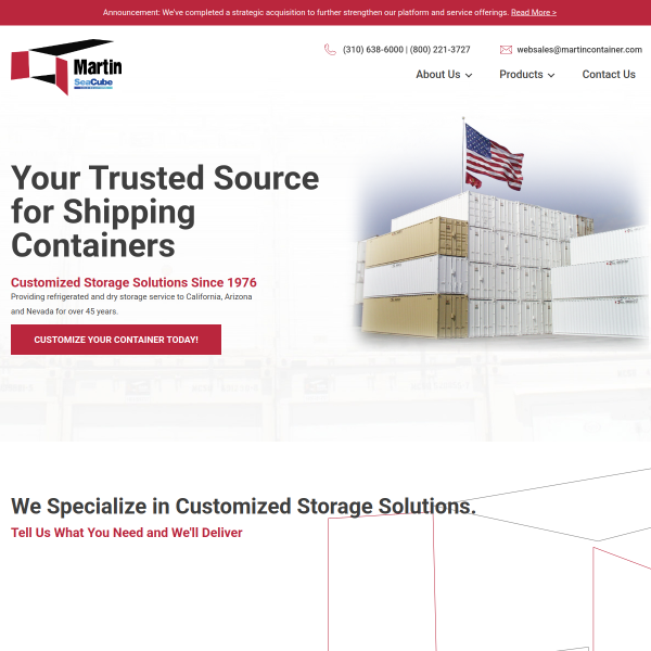 Website preview of CONTAINER APPLICATIONS LIMITED
