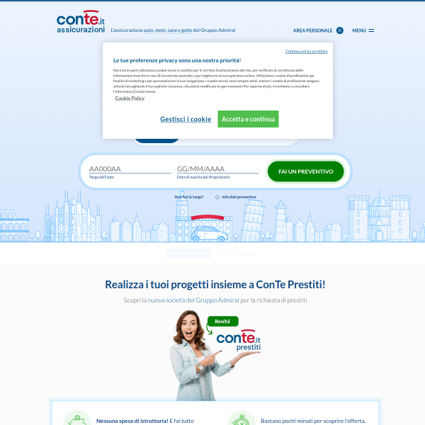 Website preview of CONTE DI PASQUINI SIMONA