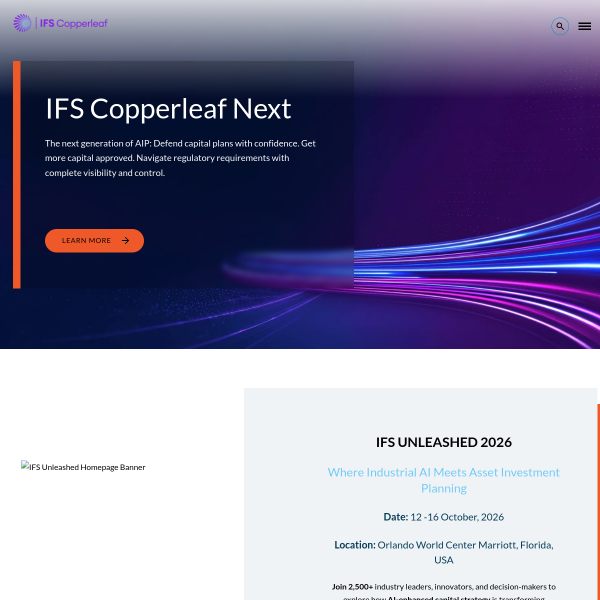 Website preview of COPPERLEAF GEAC, LLC