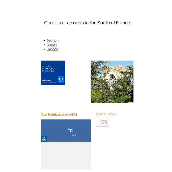 Website preview of Cornillon Electricite
