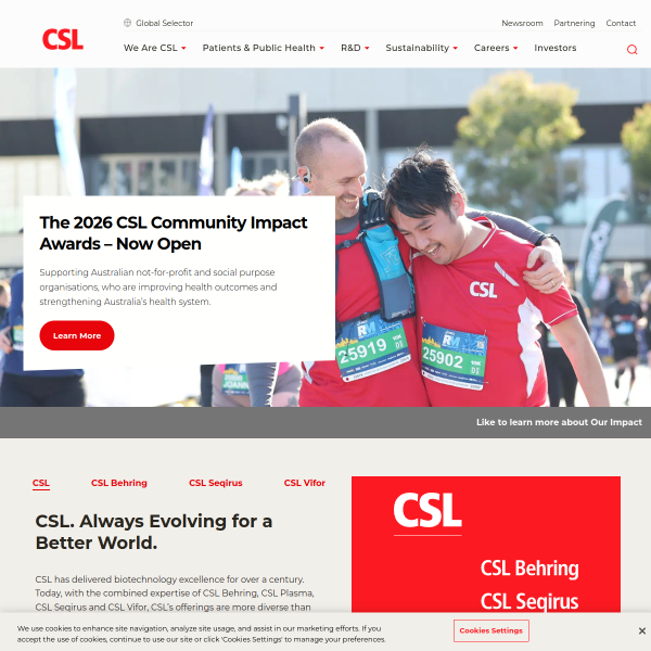 Website preview of CSL STOCKBROKERS LIMITED