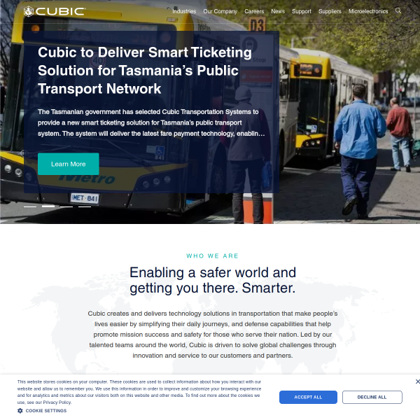 Website preview of CUBIC HOLDINGS LIMITED