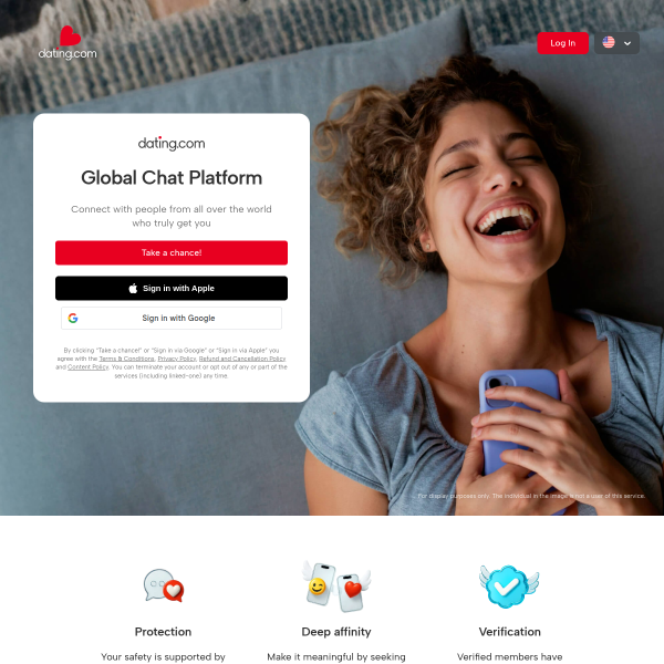 Website preview of Dating Services