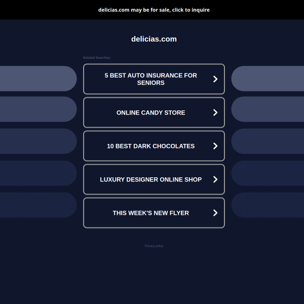 Website preview of Delicias Punto Azul