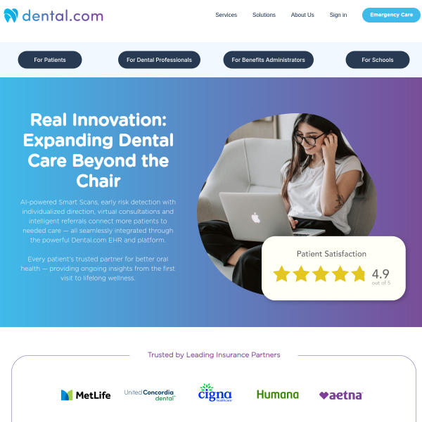 Website preview of Dental Studio
