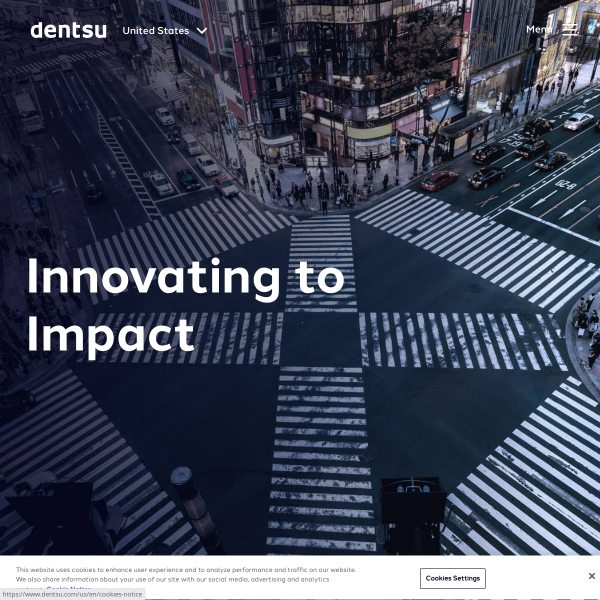 Website preview of DENTSU ROMANIA S.R.L.
