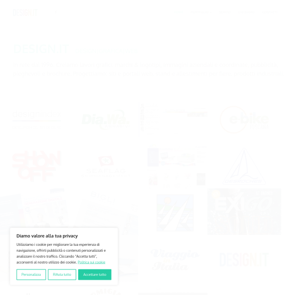 Website preview of DESIGN DEL LUCIDO S.R.L.