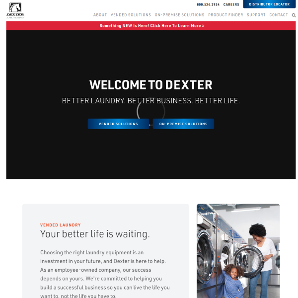 Website preview of DEXTER EDWARD INCORPORATED