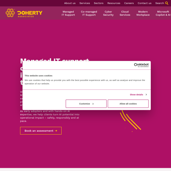 Website preview of DOHERTY CONSTRUCTION (LINCOLN) LIMITED