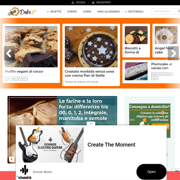 Website preview of DOLCI MOMENTI DI SCUDERI ANTONELLA ALFIA
