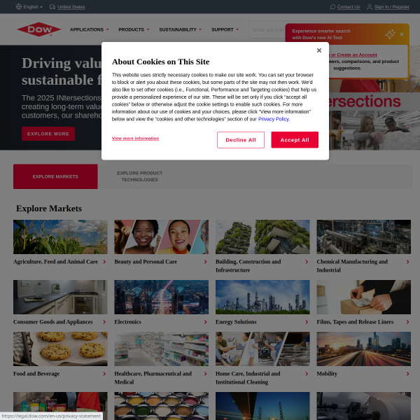 Website preview of DOW & COMPANY, LLC
