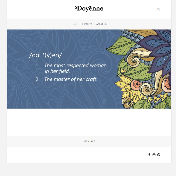 Website preview of doyenne construct